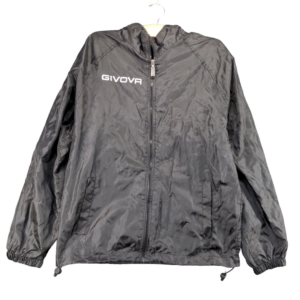 Givova Giovanni Acanfora Men's Windbreaker Jacket Black S Long Sleeve Polyester